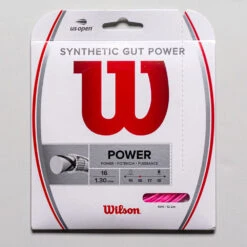 Wilson Synthetic Gut Power 16 -Holabird Sports Store 011836 pnk 1