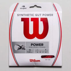 Wilson Synthetic Gut Power 16 -Holabird Sports Store 011836 red 1
