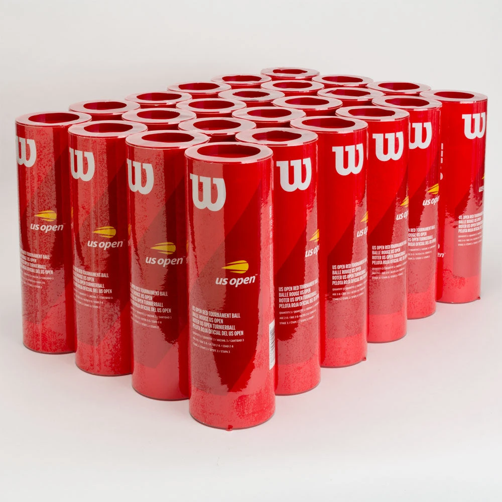 Wilson US Open Tournament Red Ball 24 Cans 1 Wilson US Open Tournament Red Ball 24 Cans