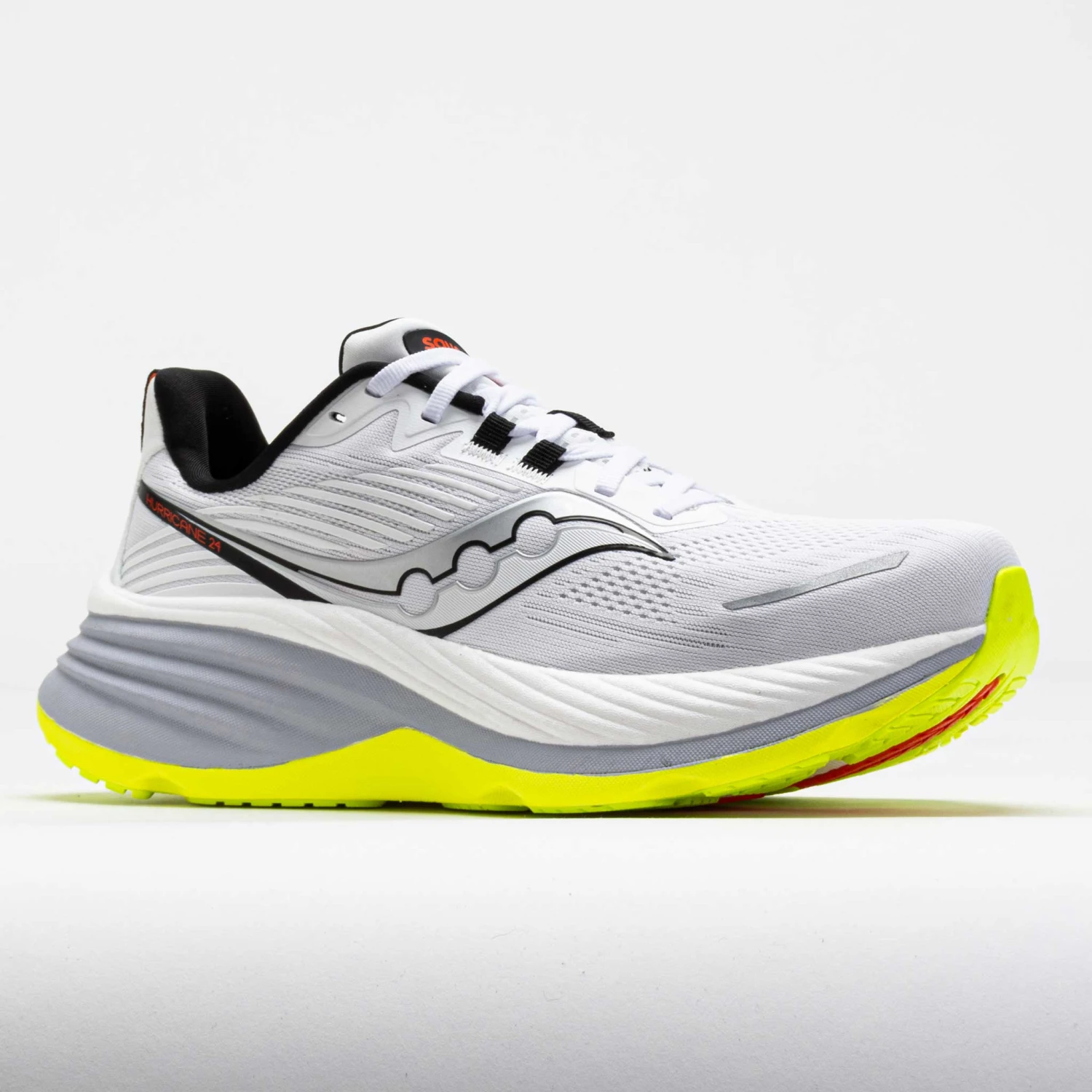 Saucony Hurricane 24 Men's White/Black 5 Saucony Hurricane 24 Men's White/Black - Image 5