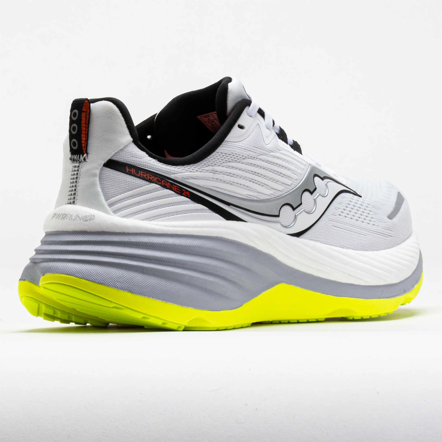 Saucony Hurricane 24 Men's White/Black 6 Saucony Hurricane 24 Men's White/Black - Image 6