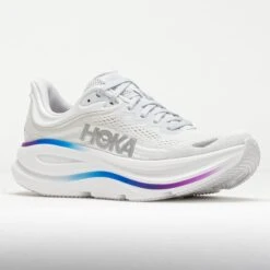 HOKA Bondi 9 Women's Cosmic Grey/White -Holabird Sports Store 042192 5