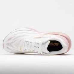 Brooks Launch 11 Women's White/Gold/Pink -Holabird Sports Store 042499 2