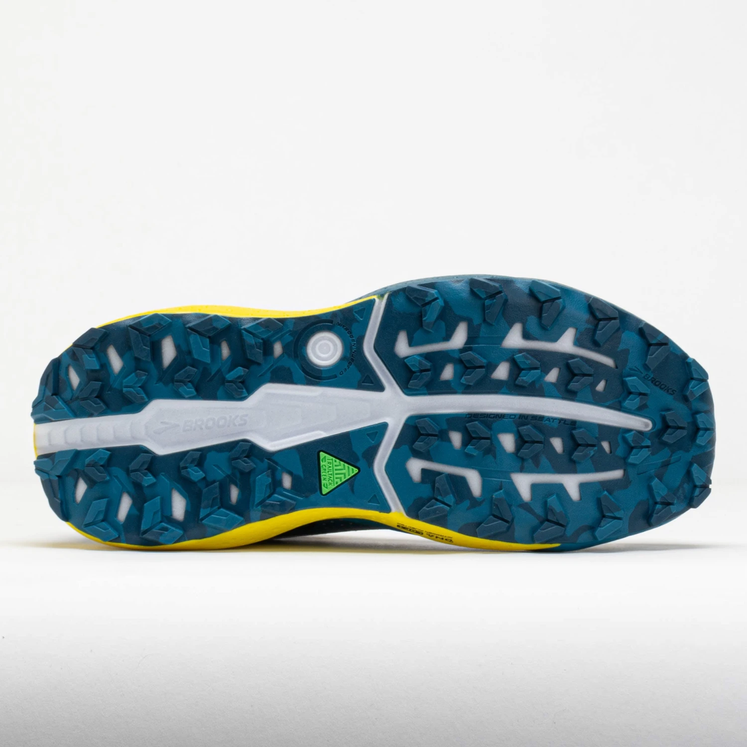 Brooks Caldera 8 Men's Bit Of Blue/Quince/Celestial 4 Brooks Caldera 8 Men's Bit Of Blue/Quince/Celestial - Image 4