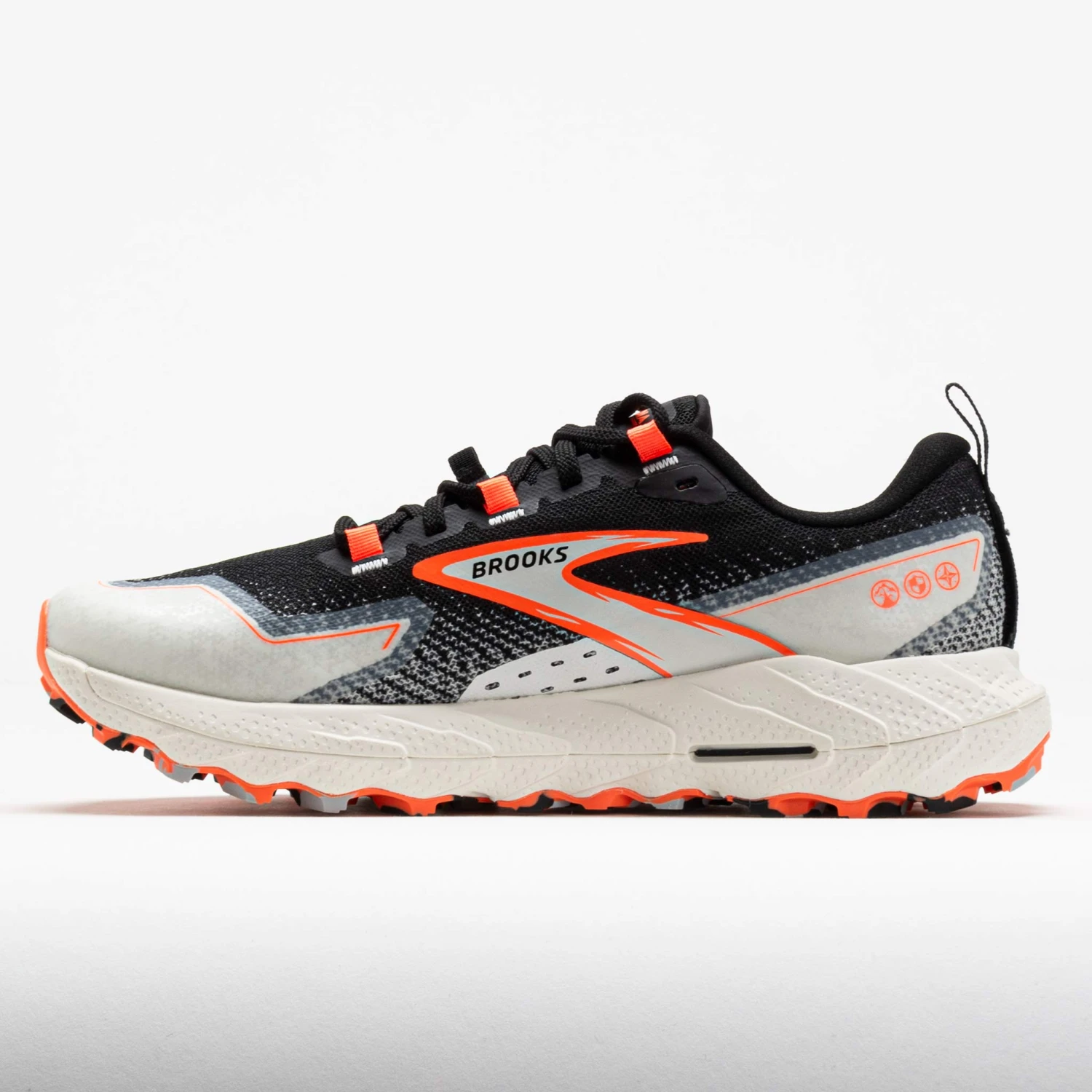 Brooks Cascadia 18 Women's Black/Blue Wash/Flame 2 Brooks Cascadia 18 Women's Black/Blue Wash/Flame - Image 2