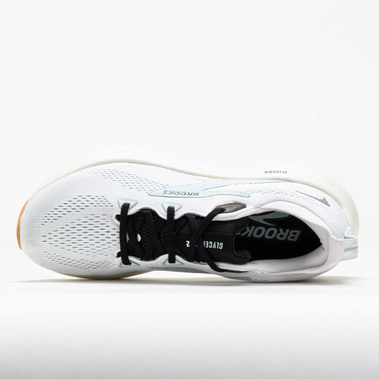 Brooks Glycerin 22 Men's Bright White/Winter Sky/Black 3 Brooks Glycerin 22 Men's Bright White/Winter Sky/Black - Image 3