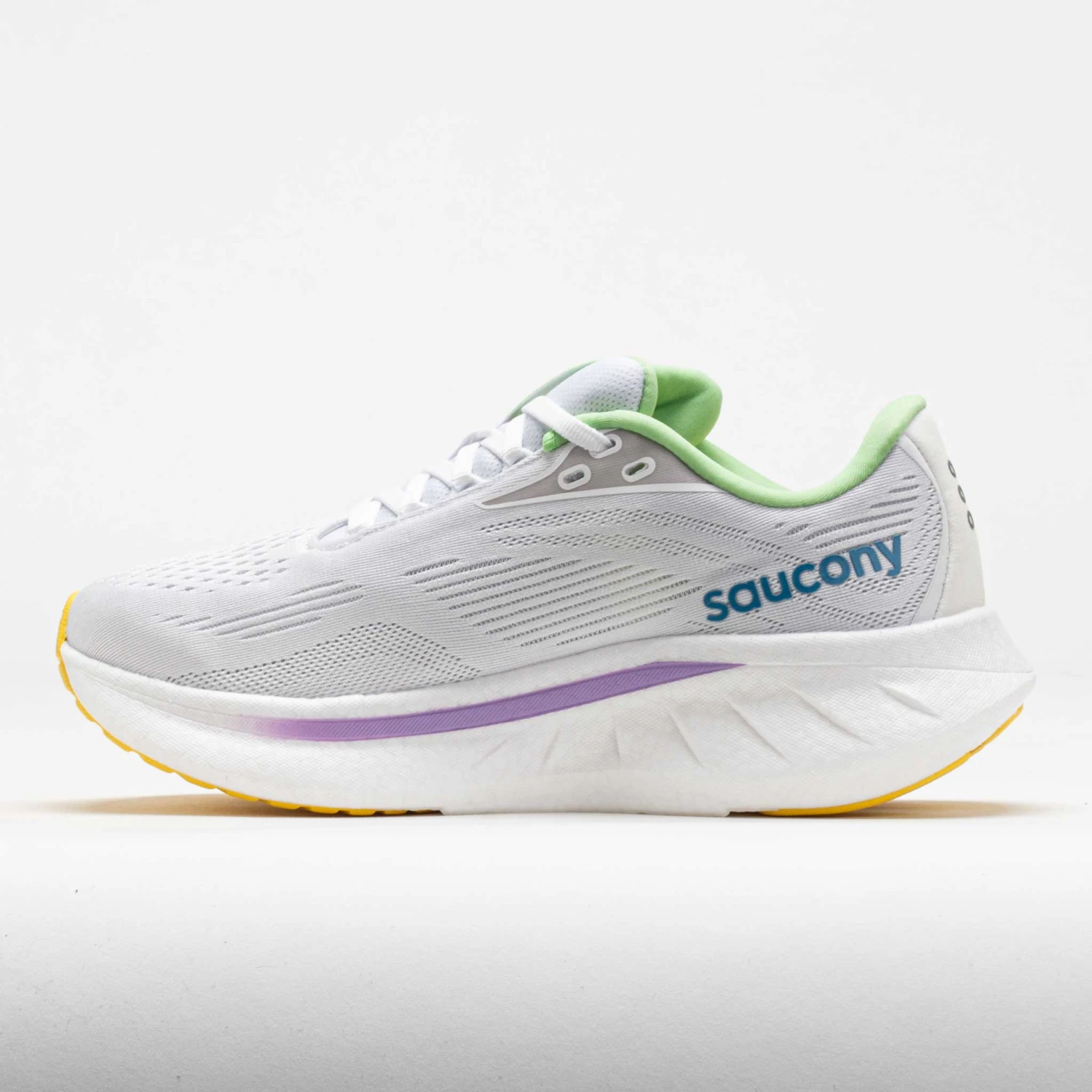 Saucony Ride 18 Women's White/Verbana 2 Saucony Ride 18 Women's White/Verbana - Image 2