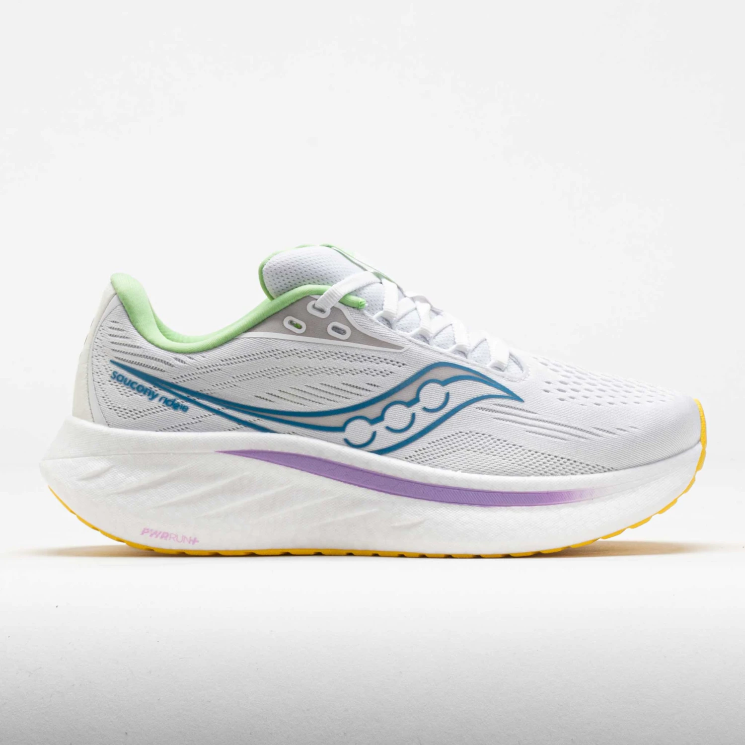 Saucony Ride 18 Women's White/Verbana 1 Saucony Ride 18 Women's White/Verbana