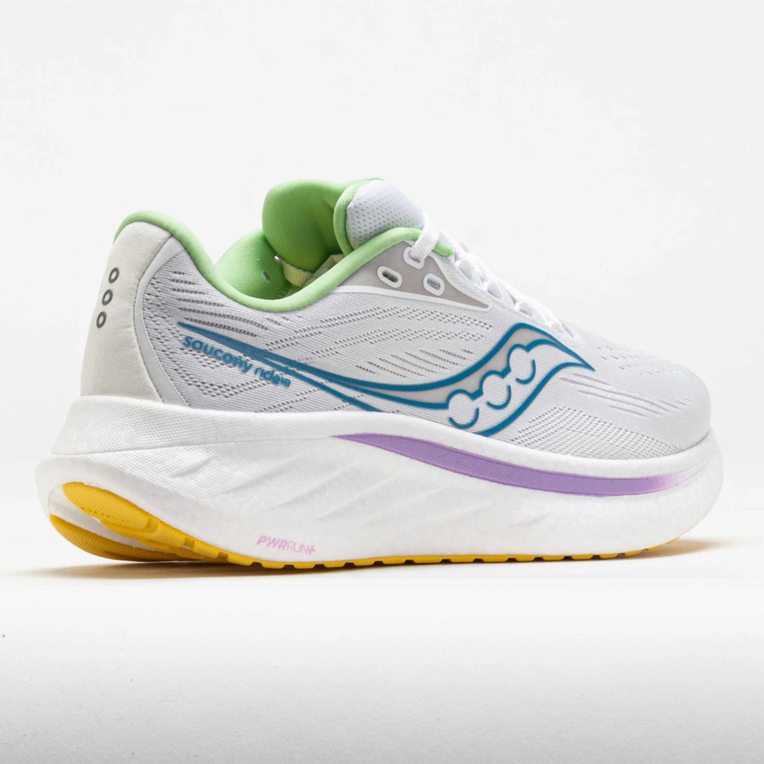 Saucony Ride 18 Women's White/Verbana 6 Saucony Ride 18 Women's White/Verbana - Image 6