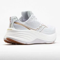 Saucony Hurricane 24 Women's White/Gold -Holabird Sports Store 042641 6