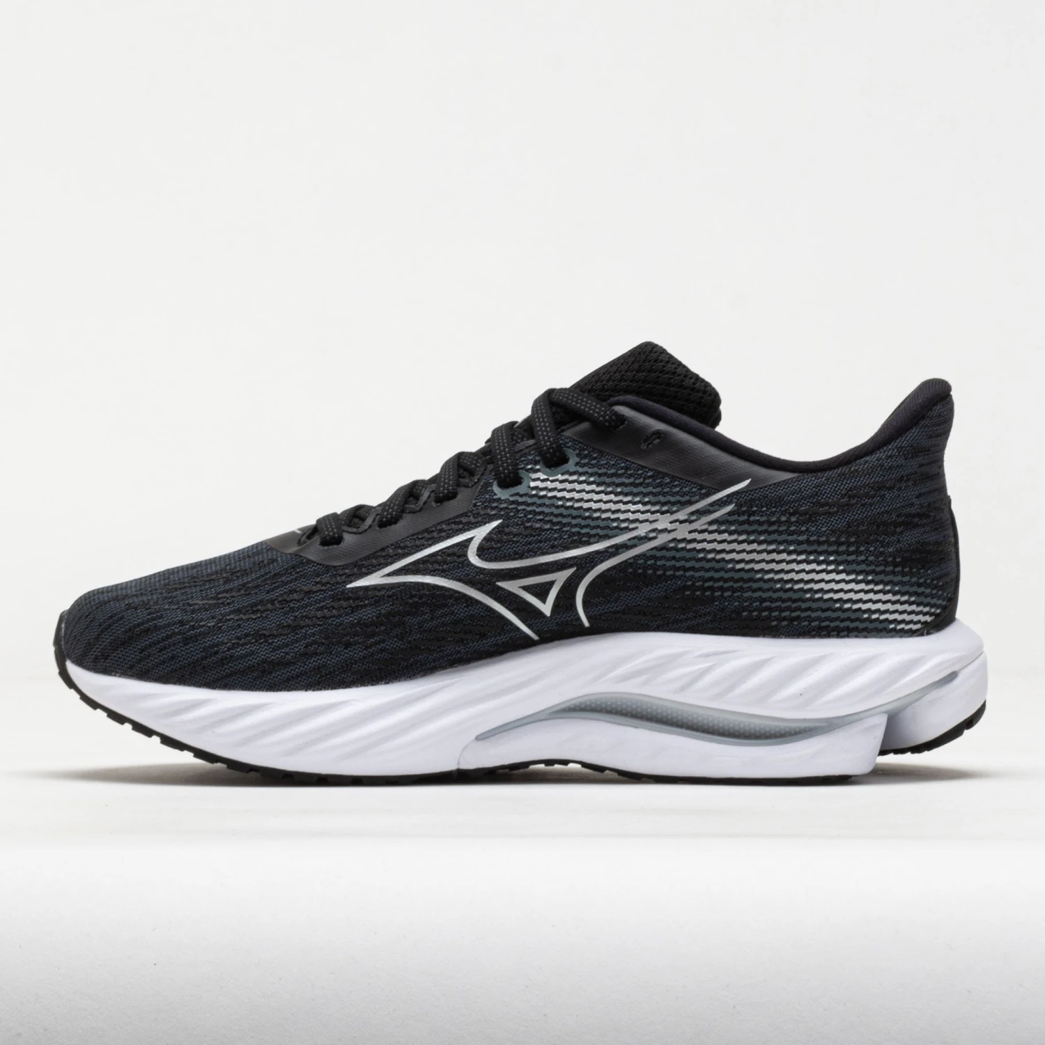 Mizuno Wave Inspire 21 Women's Black/Silver 2 Mizuno Wave Inspire 21 Women's Black/Silver - Image 2