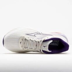 Mizuno Wave Inspire 21 Women's White/Vintage Indigo -Holabird Sports Store 042763 2