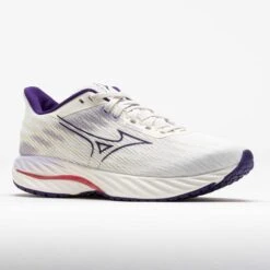 Mizuno Wave Inspire 21 Women's White/Vintage Indigo -Holabird Sports Store 042763 5