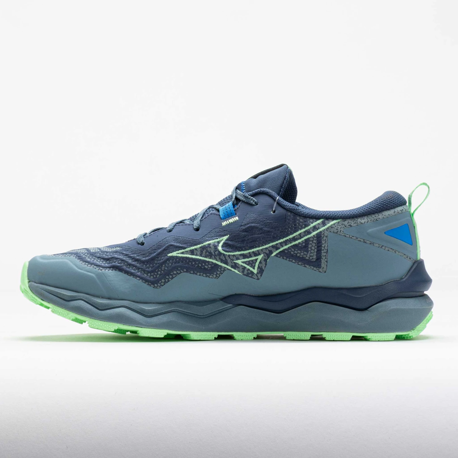 Mizuno Wave Daichi 9 Men's Vintage Indigo/Neo Mint 2 Mizuno Wave Daichi 9 Men's Vintage Indigo/Neo Mint - Image 2