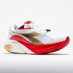 Diadora Atomo Star Unisex White/Metallic Gold/Firey Red -Holabird Sports Store 042780 5