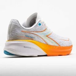 Diadora Mythos Blushield Volo 5 Men's White/Nectarine/Lemon Chrome -Holabird Sports Store 042798 6