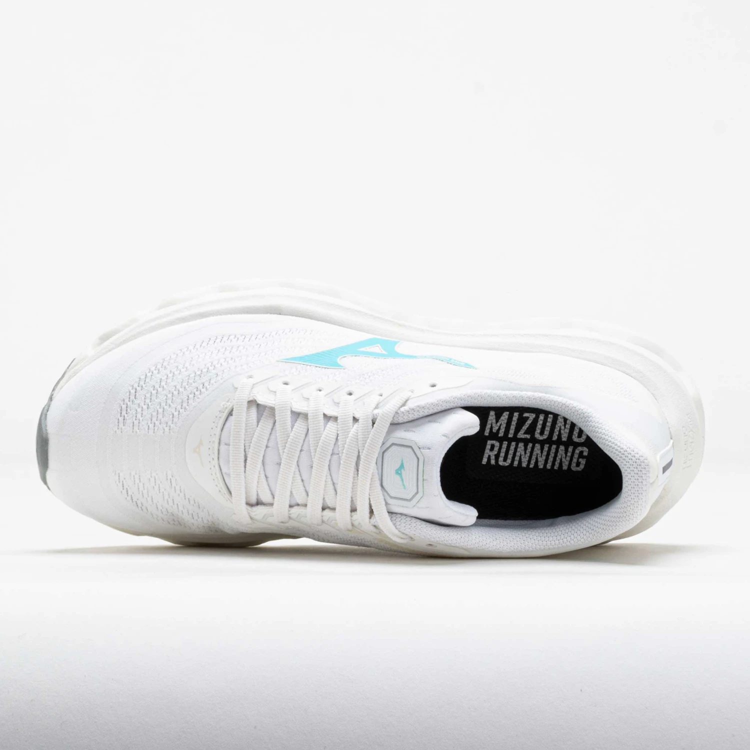 Mizuno Wave Horizon 8 Women's White/Tanager Turquoise 3 Mizuno Wave Horizon 8 Women's White/Tanager Turquoise - Image 3