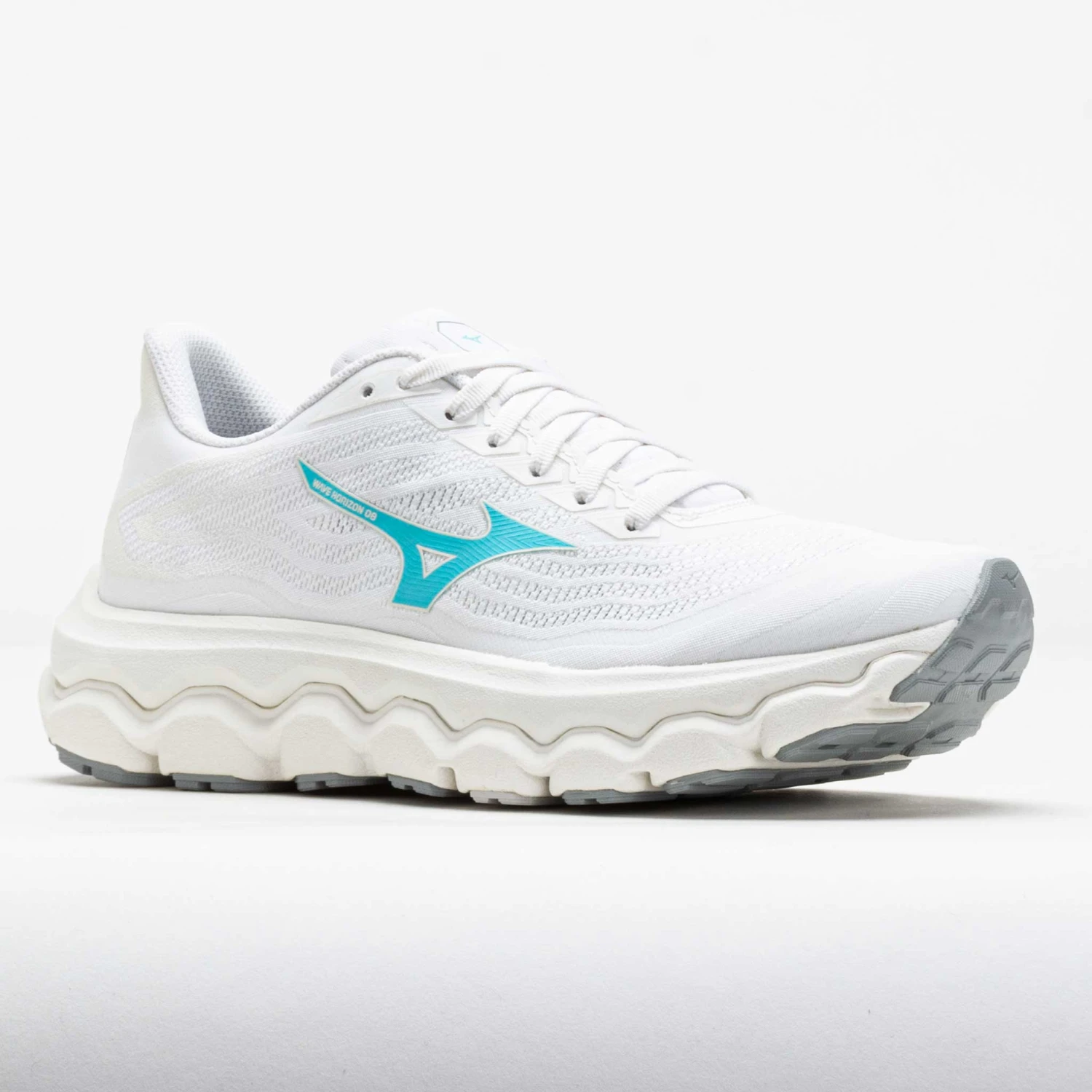 Mizuno Wave Horizon 8 Women's White/Tanager Turquoise 5 Mizuno Wave Horizon 8 Women's White/Tanager Turquoise - Image 5