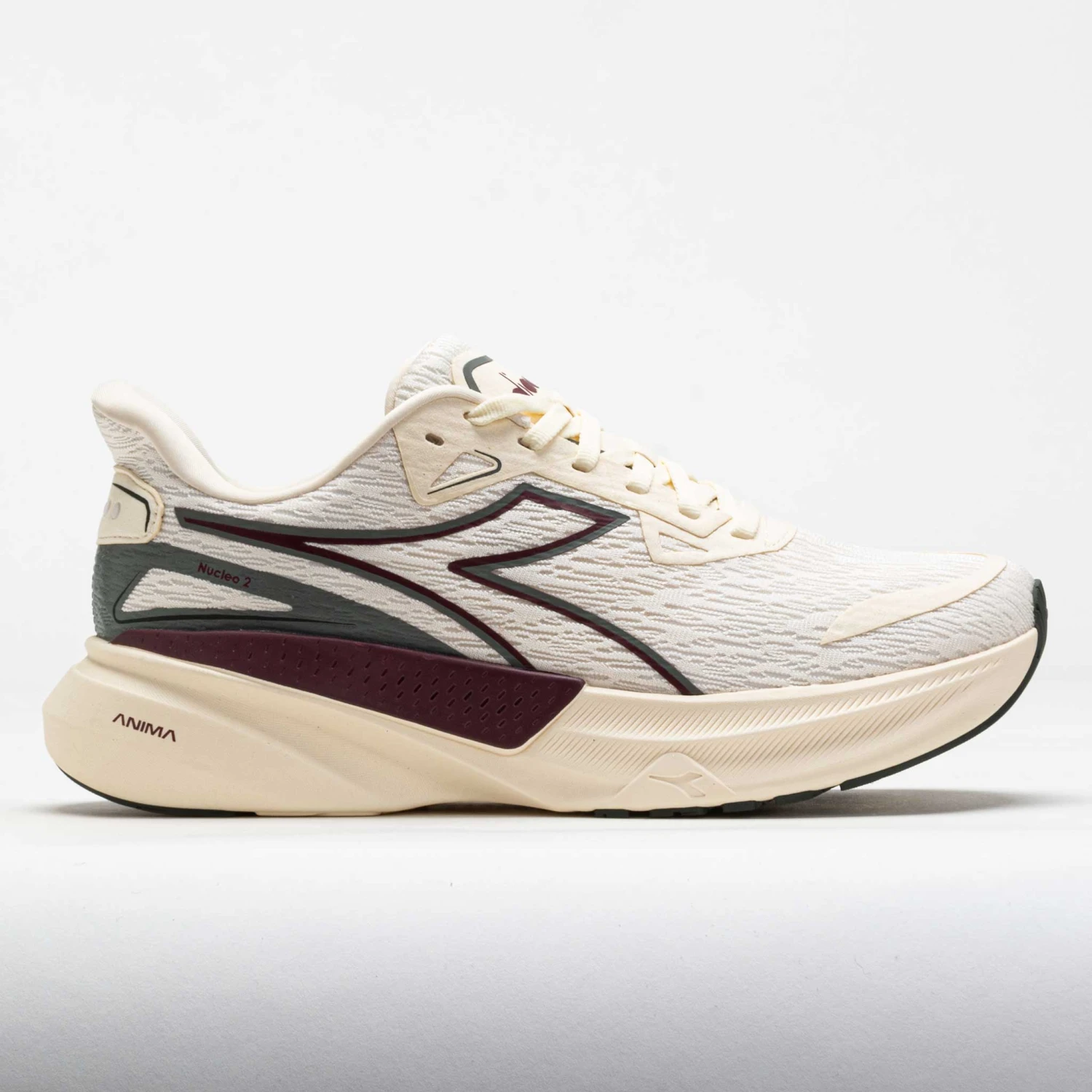 Diadora Nucleo 2 Men's Whisper White/Maroon Banner 1 Diadora Nucleo 2 Men's Whisper White/Maroon Banner