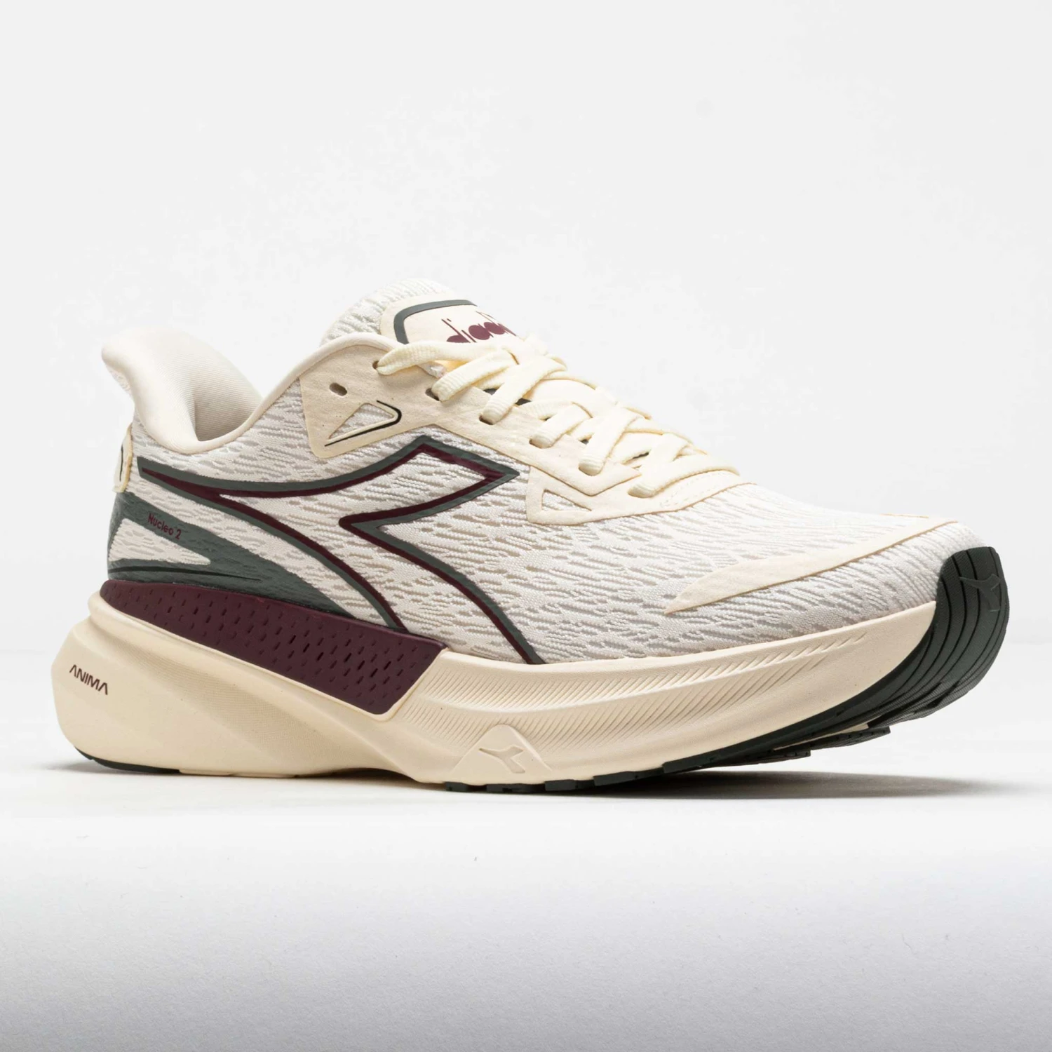 Diadora Nucleo 2 Men's Whisper White/Maroon Banner 5 Diadora Nucleo 2 Men's Whisper White/Maroon Banner - Image 5