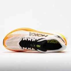 HOKA Mach X 3 Men's White/Neon Tangerine -Holabird Sports Store 043021 2
