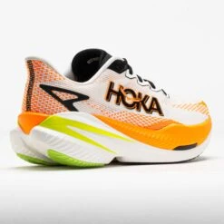 HOKA Mach X 3 Men's White/Neon Tangerine -Holabird Sports Store 043021 6