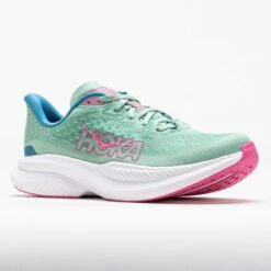 HOKA Mach 6 Women's Jadeite/Alpine Blue -Holabird Sports Store 043024 5