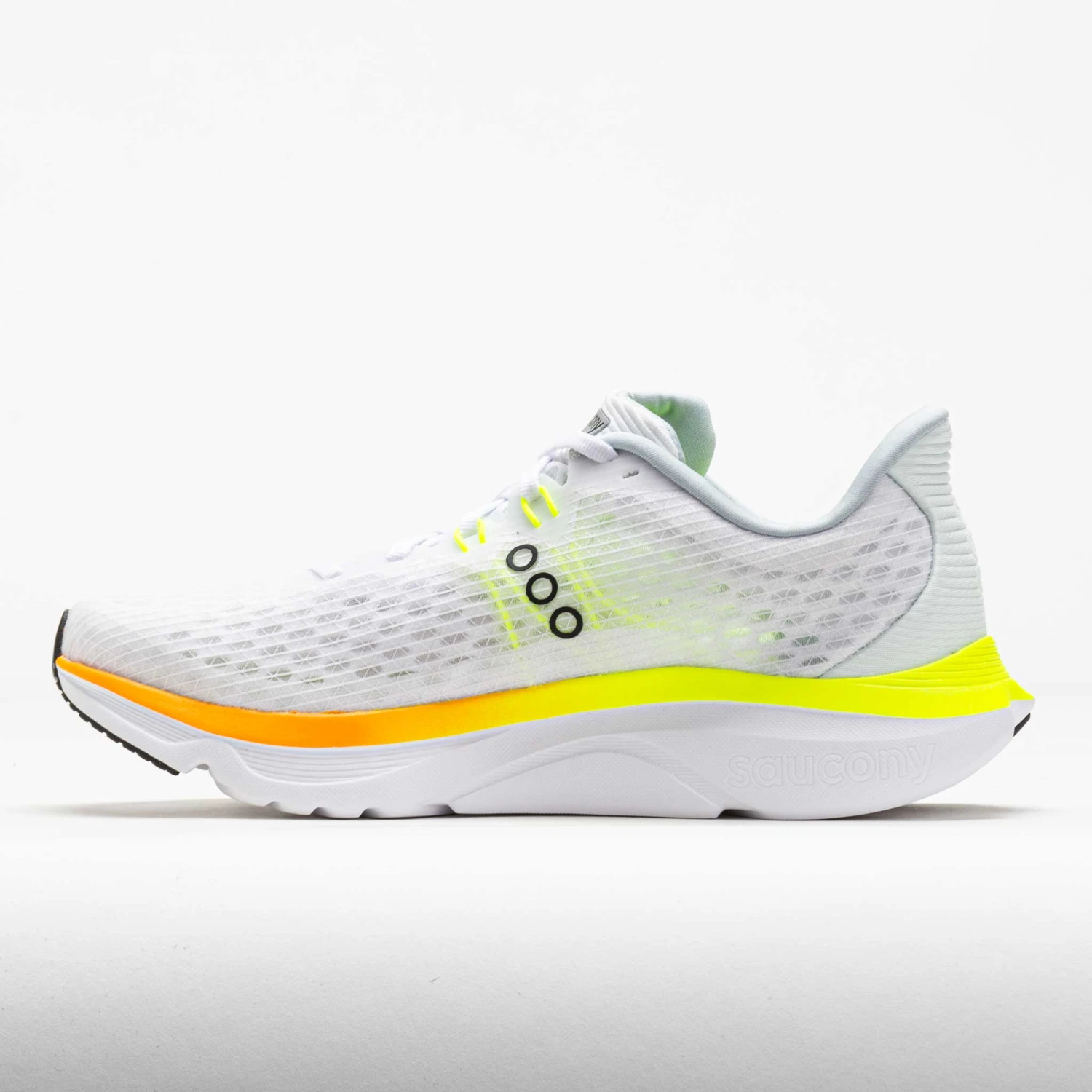 Saucony Kinvara 16 Men's White/Citron 2 Saucony Kinvara 16 Men's White/Citron - Image 2