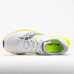 Saucony Kinvara 16 Men's White/Citron 8 Saucony Kinvara 16 Men's White/Citron -Holabird Sports Store 043031 2