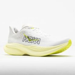 HOKA Mach 6 Women's White/Neon HOKA Citrus -Holabird Sports Store 043038 5