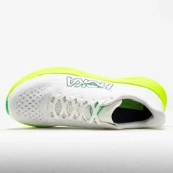 HOKA Mach 6 Men's White/Neon Lime -Holabird Sports Store 043048 2