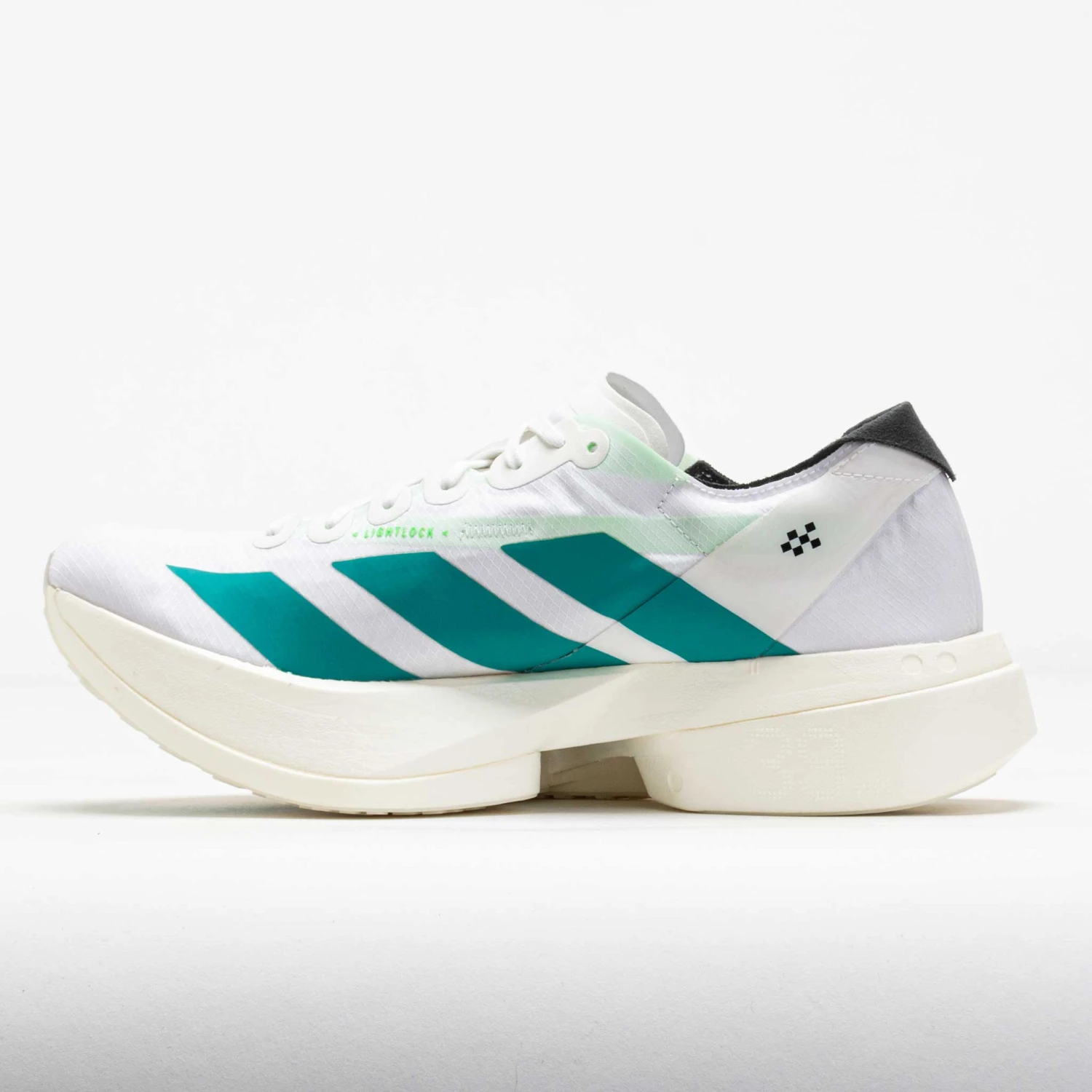 Adidas Adizero Adios Pro 4 Men's White/Pure Teal/Carbon 2 Adidas Adizero Adios Pro 4 Men's White/Pure Teal/Carbon - Image 2