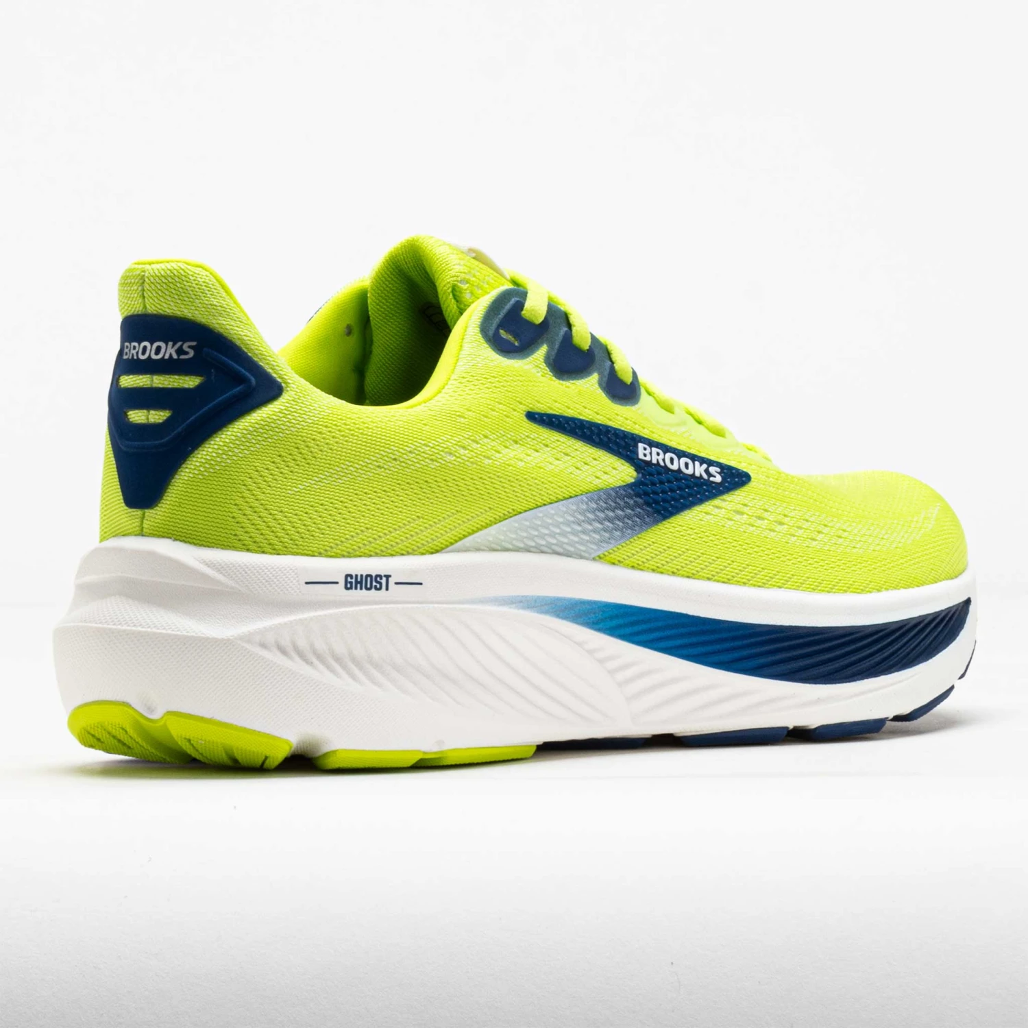 Brooks Ghost 17 Men's Acid Lime/Navy/White 6 Brooks Ghost 17 Men's Acid Lime/Navy/White - Image 6