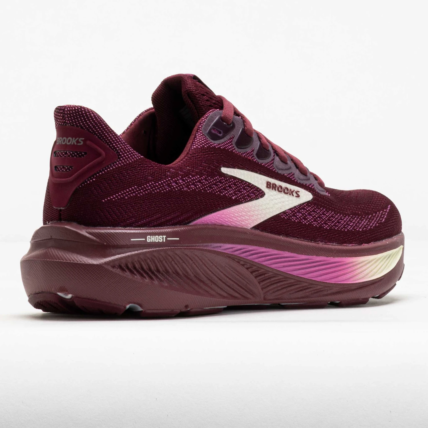 Brooks Ghost 17 Women's Burgundy/Pink/Green 6 Brooks Ghost 17 Women's Burgundy/Pink/Green - Image 6