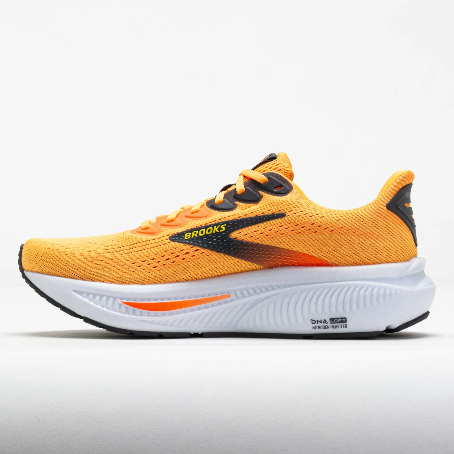 Brooks Ghost 17 Men's Blazing Orange/Yellow/Ebony 2 Brooks Ghost 17 Men's Blazing Orange/Yellow/Ebony - Image 2