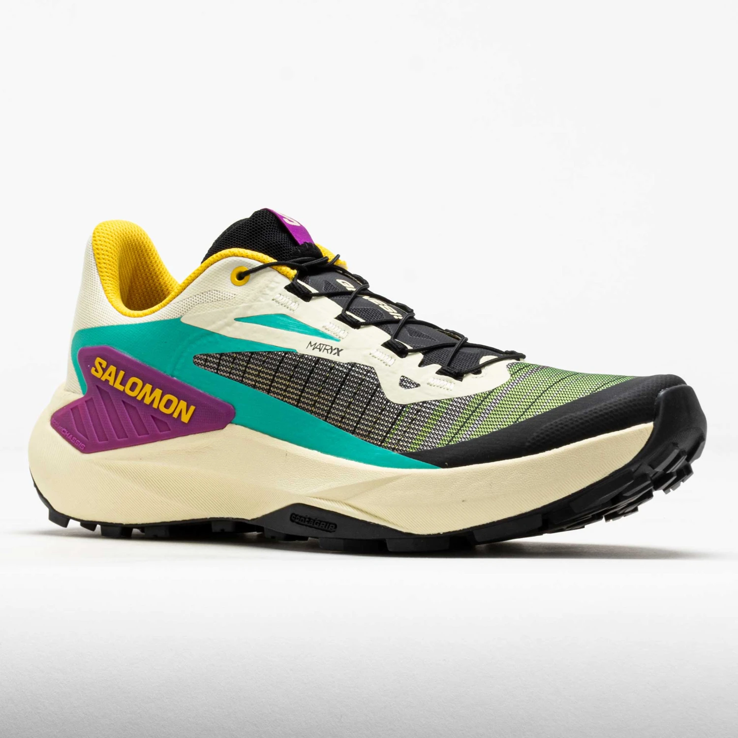 Salomon Genesis Men's Transparent Yellow/Black/Willowherb 5 Salomon Genesis Men's Transparent Yellow/Black/Willowherb - Image 5