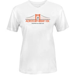 Official Across The Bay 10K In Training Short Sleeve Tee Women's -Holabird Sports Store 054082 wht 1