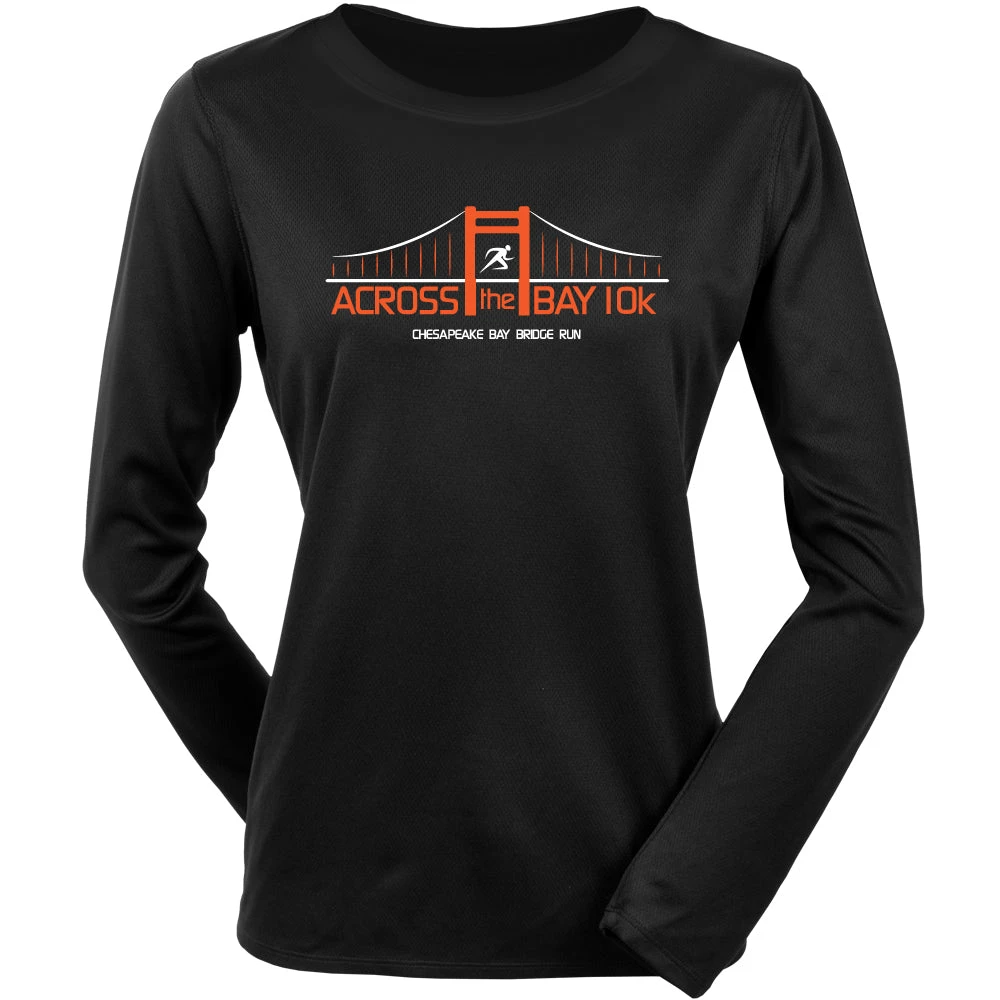 Official Across The Bay 10K In Training Long Sleeve Tee Women's 1 Official Across The Bay 10K In Training Long Sleeve Tee Women's