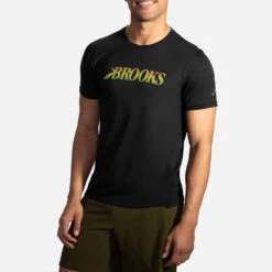 Brooks Distance Graphic Short Sleeve Men's -Holabird Sports Store 056934 004 1