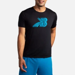 Brooks Distance Graphic Short Sleeve Men's -Holabird Sports Store 056934 043 1