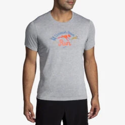 Brooks Distance Graphic Short Sleeve Men's -Holabird Sports Store 056934 058 1