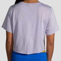 Brooks Run Within Crop Tee Women's -Holabird Sports Store 057163 565 3