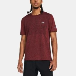 Under Armour Seamless Stride Short Sleeve Men's -Holabird Sports Store 057263 814 1