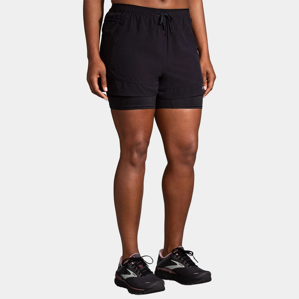 Brooks High Point 3" 2-in- Short Women's 1 Brooks High Point 3" 2-in- Short Women's