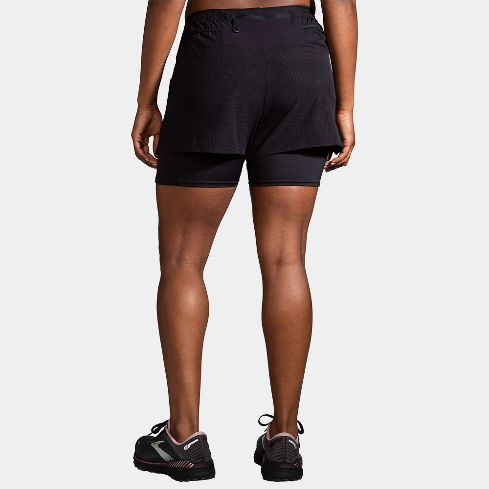 Brooks High Point 3" 2-in- Short Women's 2 Brooks High Point 3" 2-in- Short Women's - Image 2