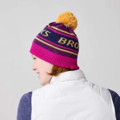 Brooks Heritage Pom Beanie -Holabird Sports Store 057389 523 2