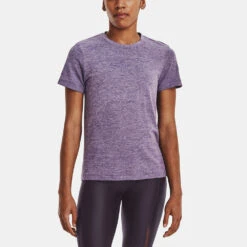 Under Armour Seamless Stride Short Sleeve Women's -Holabird Sports Store 057451 571 1