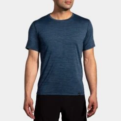 Brooks Luxe Short Sleeve Men's -Holabird Sports Store 057585 412 1