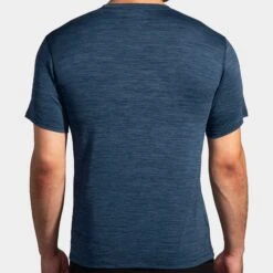 Brooks Luxe Short Sleeve Men's -Holabird Sports Store 057585 412 2