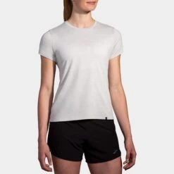 Brooks Luxe Short Sleeve Women's -Holabird Sports Store 057587 170 1